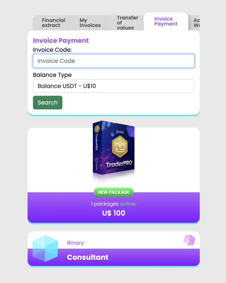 Quantum Invoice payment